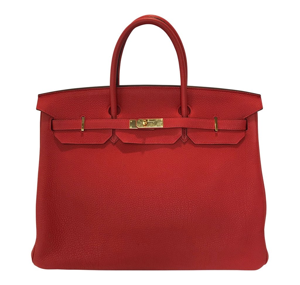 HermÃƒÆ’Ã‚Â¨s Birkin 40 Geranium Togo Bag