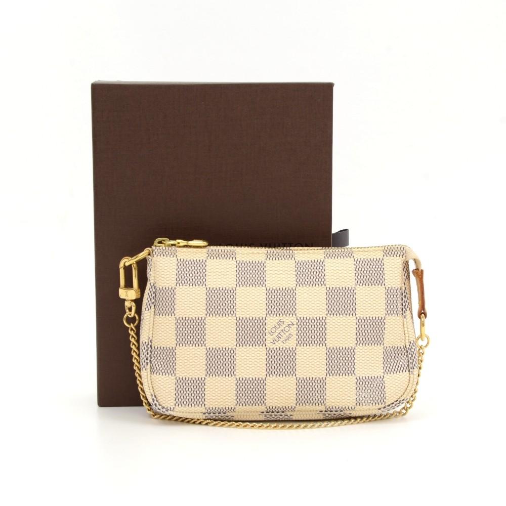 Louis Vuitto Damier Azur Canvas Pochette Accessoires Evening Bag