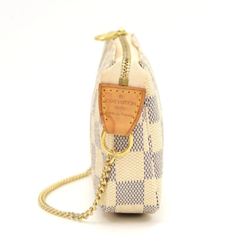 Louis Vuitto Damier Azur Canvas Pochette Accessoires Evening Bag