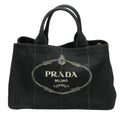 PRADA Tote Bag 1BG642 canvas black 2WAY bag Shoulder Bag Kanapa GM Women Used