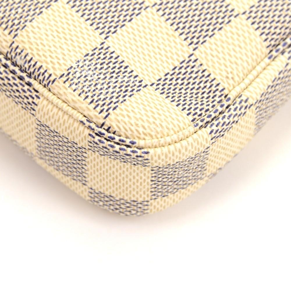 Louis Vuitto Damier Azur Canvas Pochette Accessoires Evening Bag