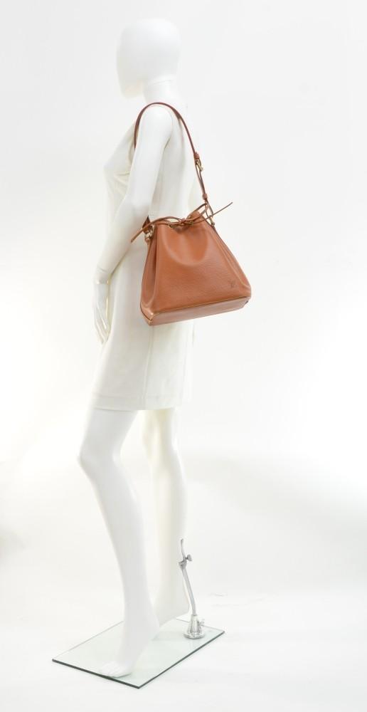 Louis Vuitto Petit Noe Orange Epi Leather Bag