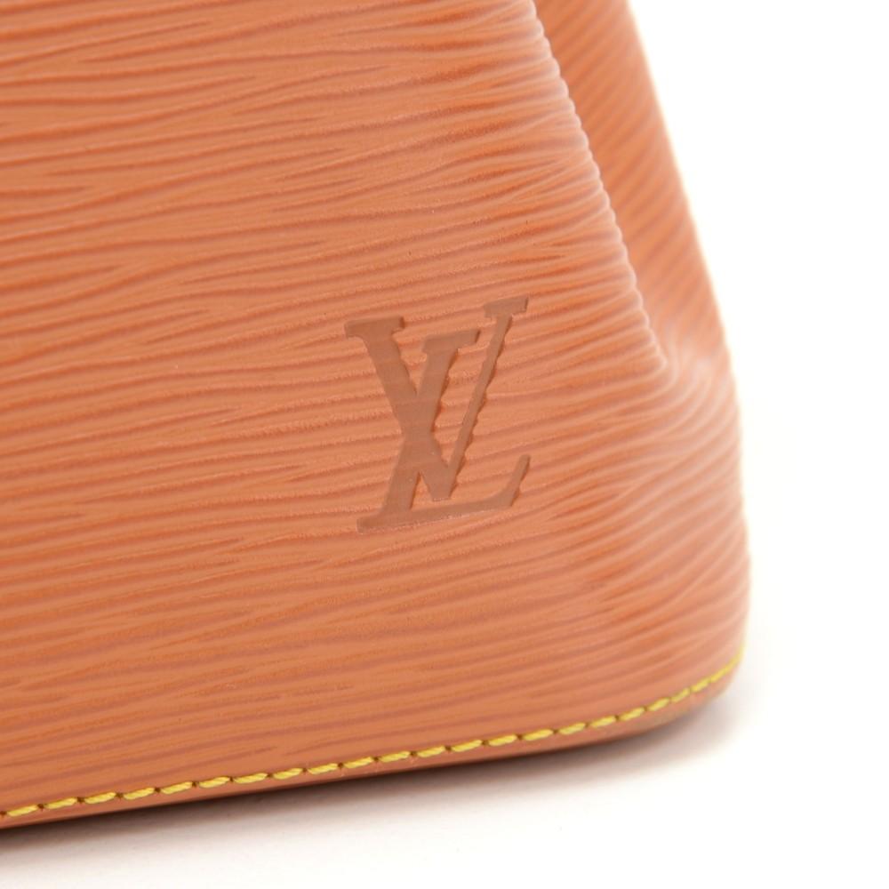 Louis Vuitto Petit Noe Orange Epi Leather Bag