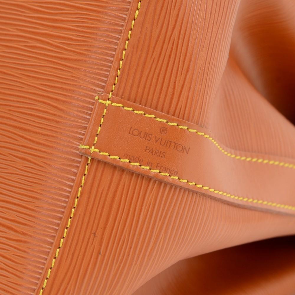 Louis Vuitto Petit Noe Orange Epi Leather Bag