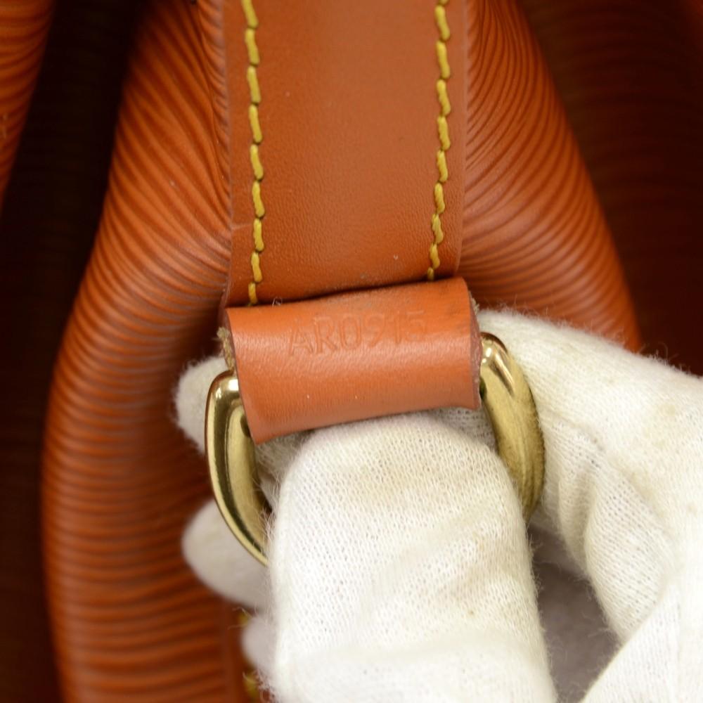 Louis Vuitto Petit Noe Orange Epi Leather Bag