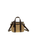 GARDENCA BASXS - GIARDINIERA MINI CANVAS AND LEATHER TOTE BAG