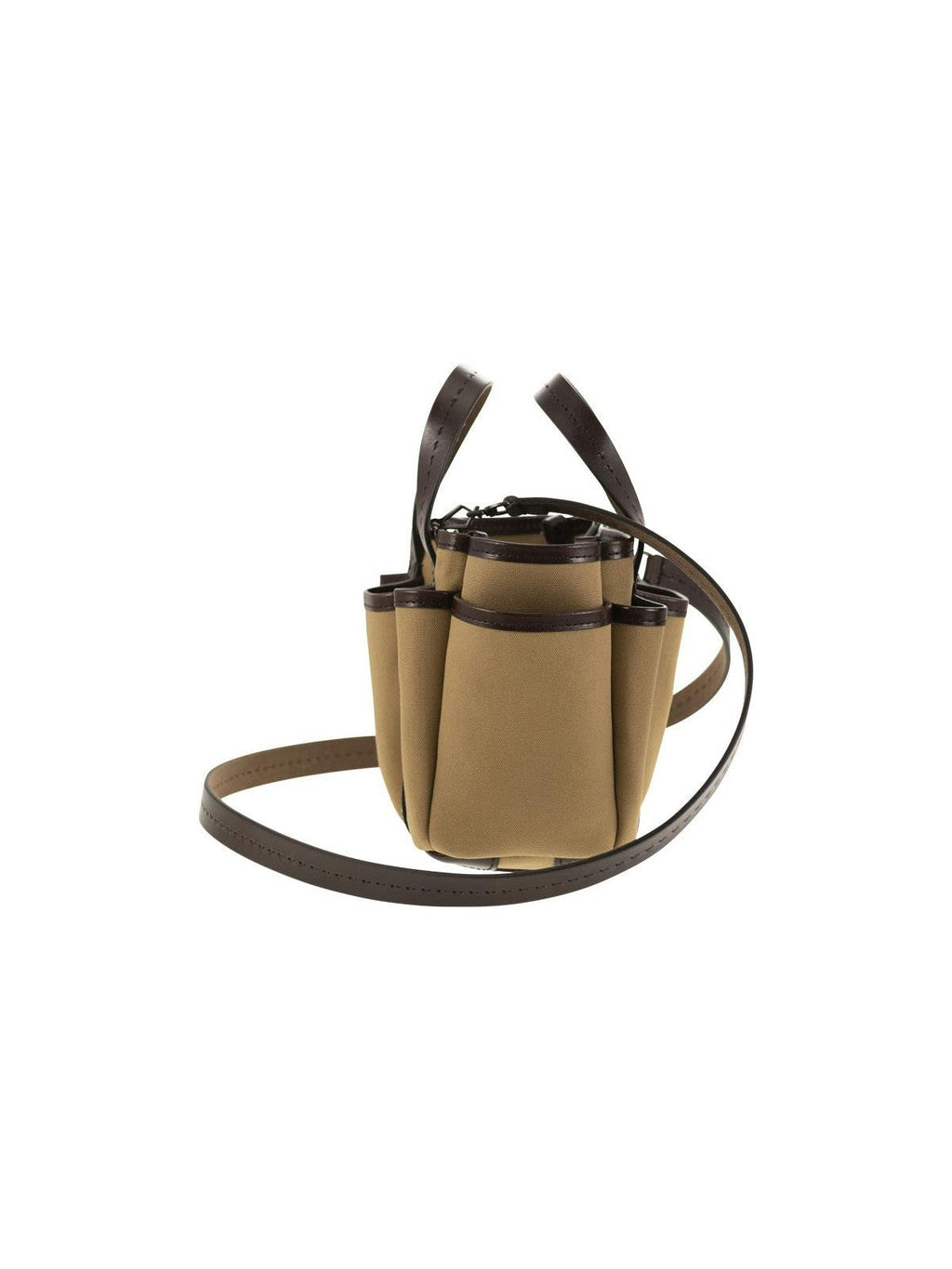 GARDENCA BASXS - GIARDINIERA MINI CANVAS AND LEATHER TOTE BAG