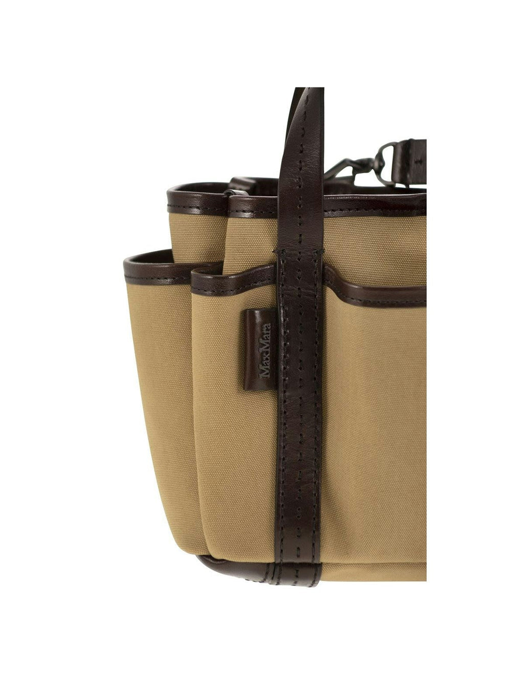 GARDENCA BASXS - GIARDINIERA MINI CANVAS AND LEATHER TOTE BAG