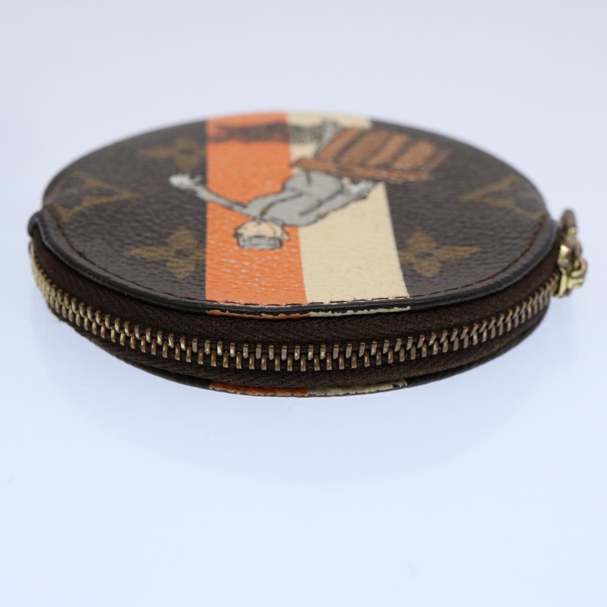Louis Vuitton Porte Monnaie Rond  Canvas Wallet  ()