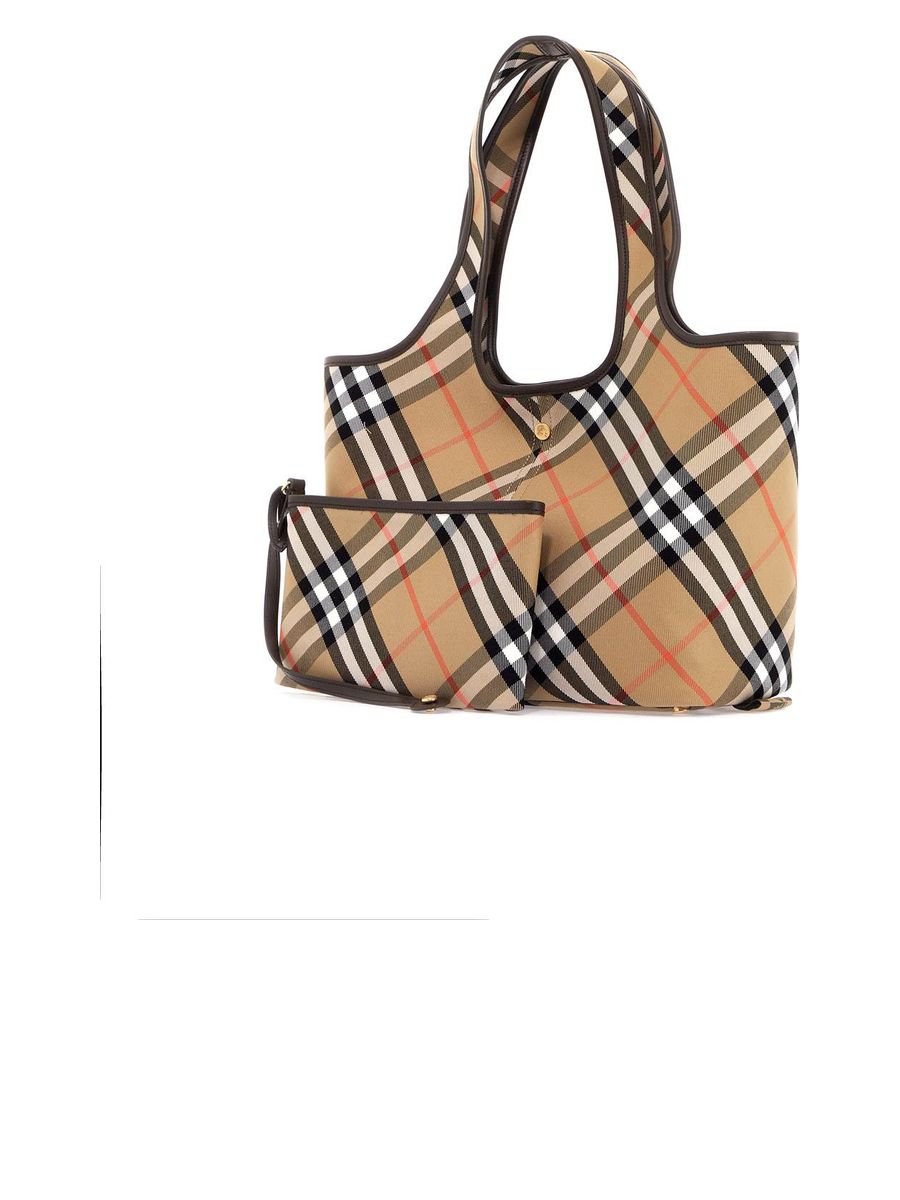 Small Checked Tote Bag