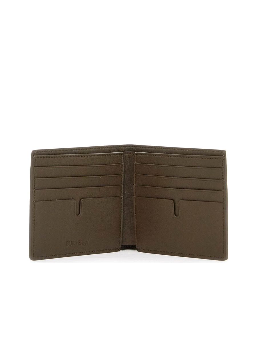 Book Wallet in Coated Canvas Bifold Design
