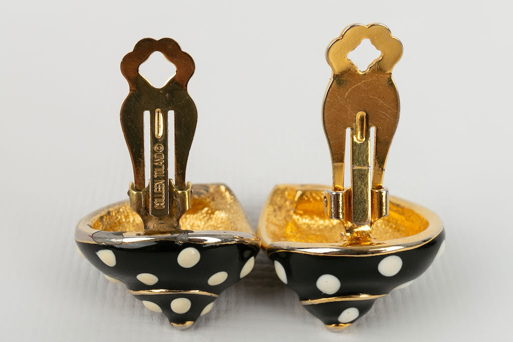 Boucles d'oreilles escargots Kenneth Lane