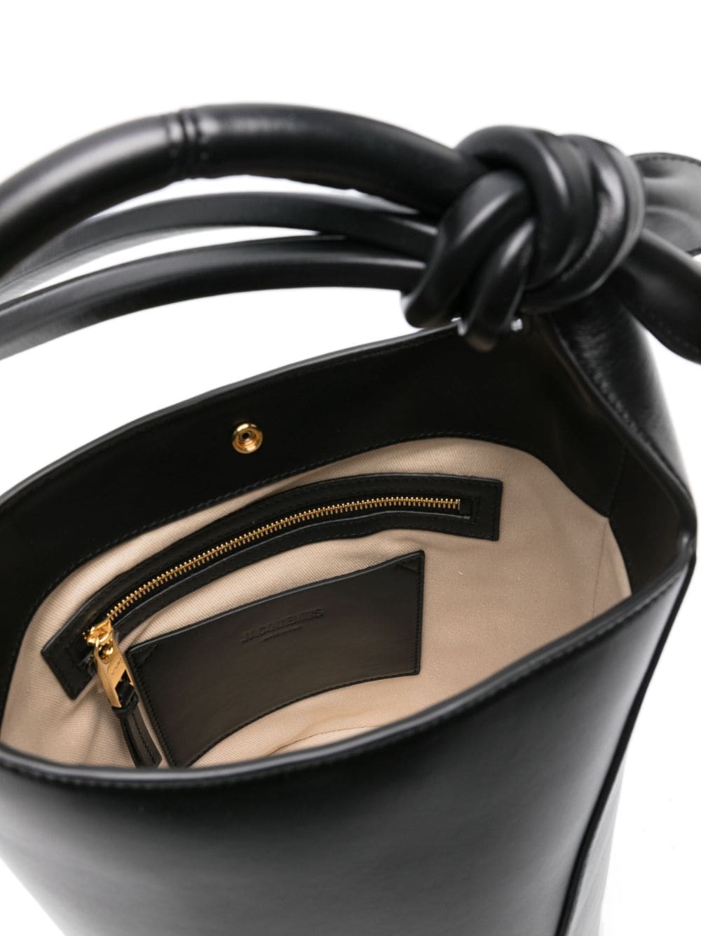 LE PETIT TOURNI LEATHER BUCKET BAG