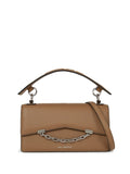 SEVEN GRAINY BROWN BAG WITH SILVER LOGO