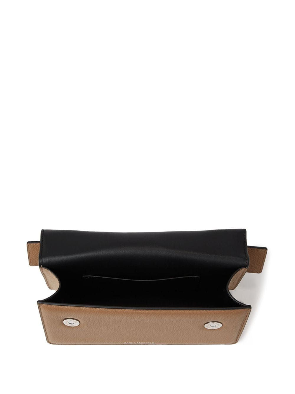 SEVEN GRAINY BROWN BAG WITH SILVER LOGO