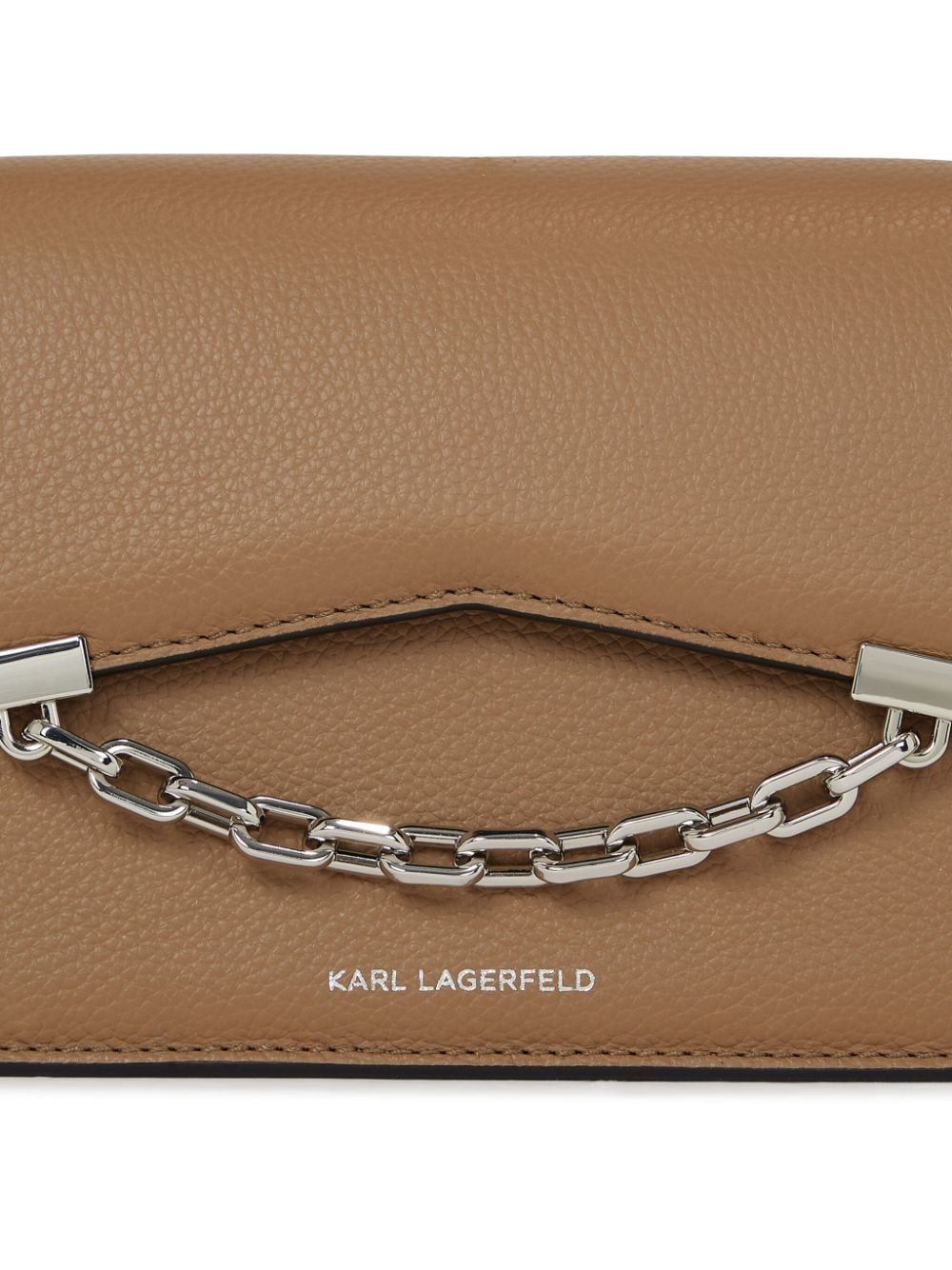 SEVEN GRAINY BROWN BAG WITH SILVER LOGO