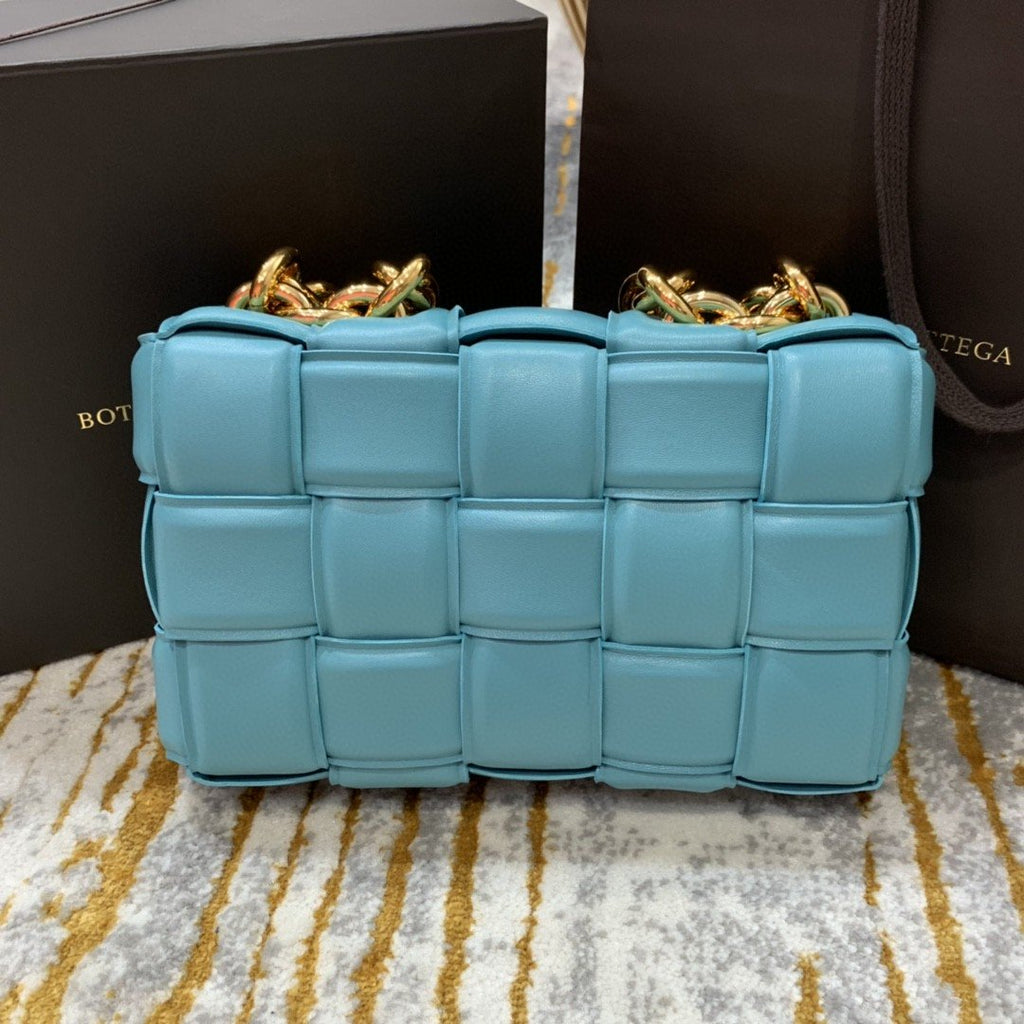 GLAMI Chain Cassette Bag For Women 10.2in/26cm In Light Blue