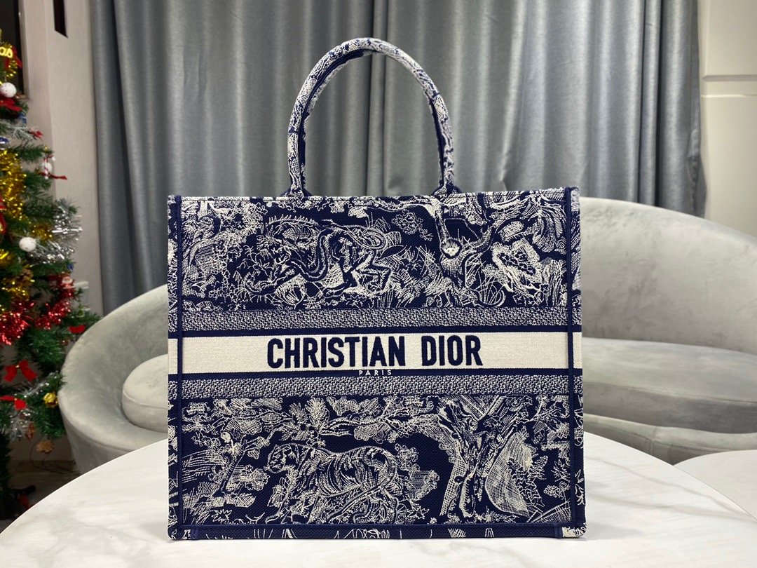 GLAMI Large Book Tote Blue Multicolor, For Women, WomenÃ¢â‚¬â„¢s Handbags 16.5in/42cm CD M1286ZRGO_M928