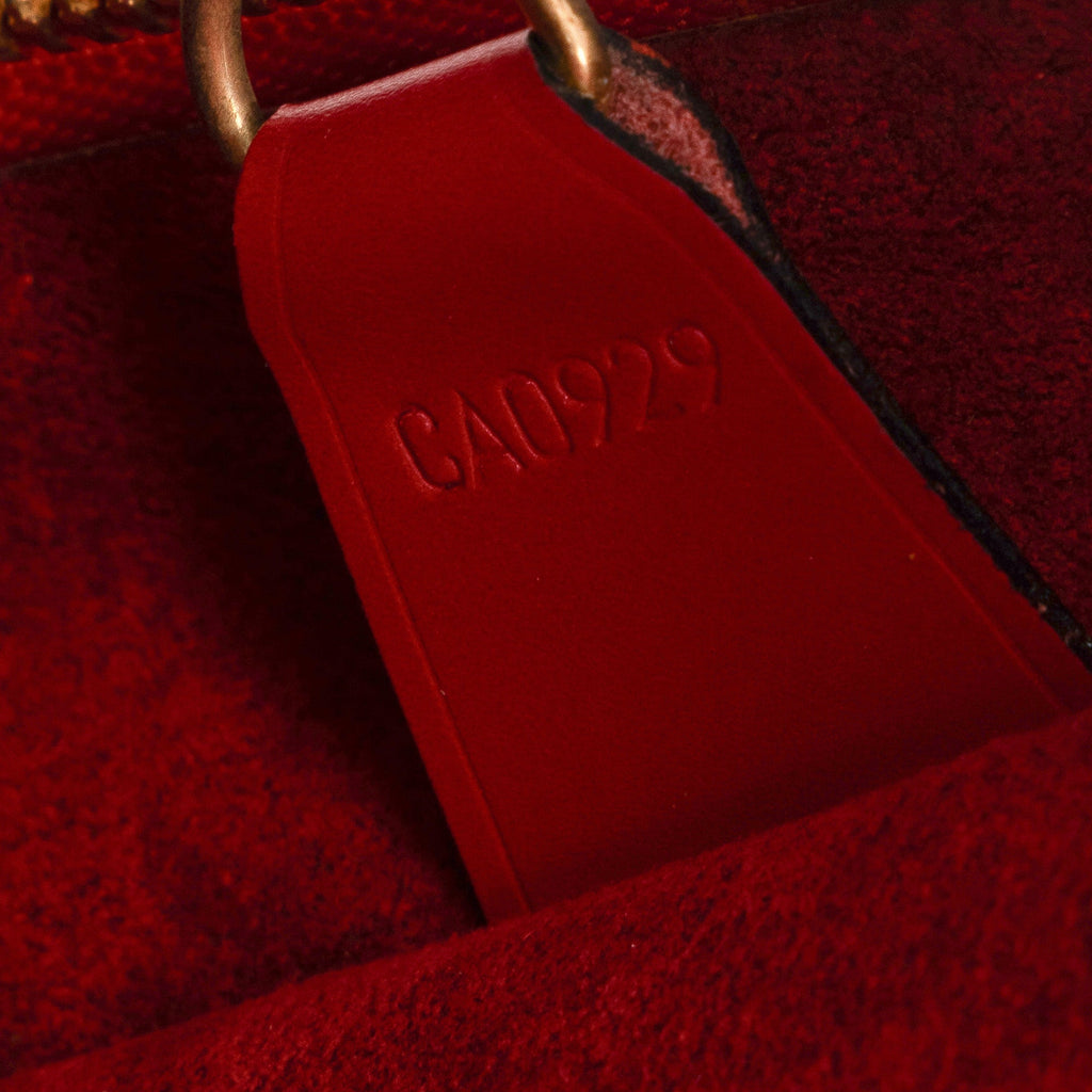 Red Louis Vuitton Epi Voltaire Shoulder Bag