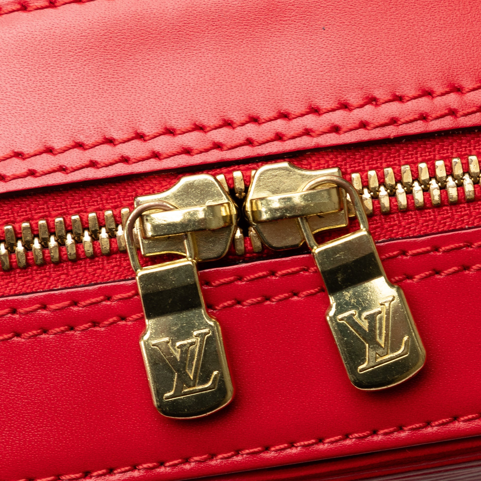 Red Louis Vuitton Epi Voltaire Shoulder Bag