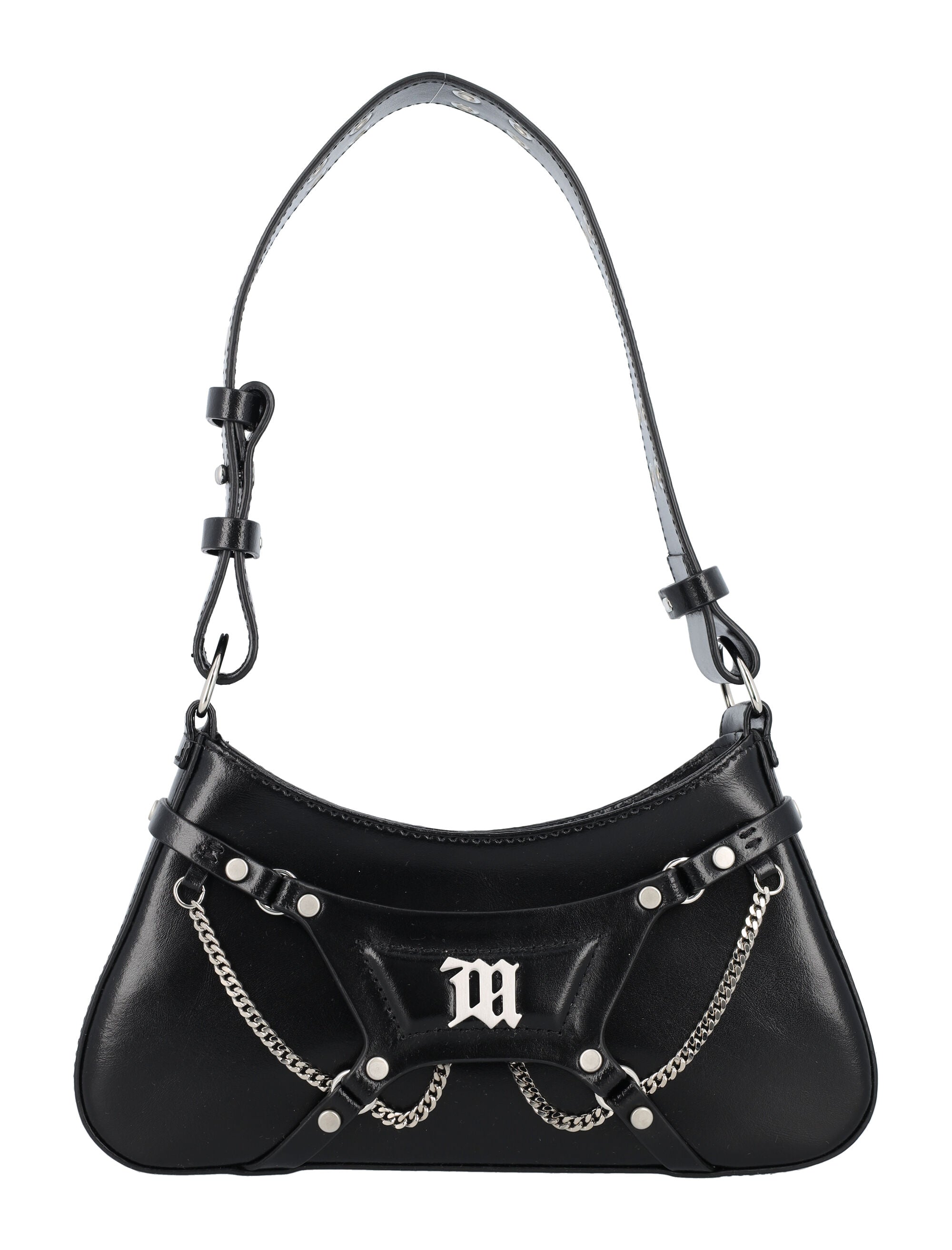 LEATHER FETISH SHOULDER BAG