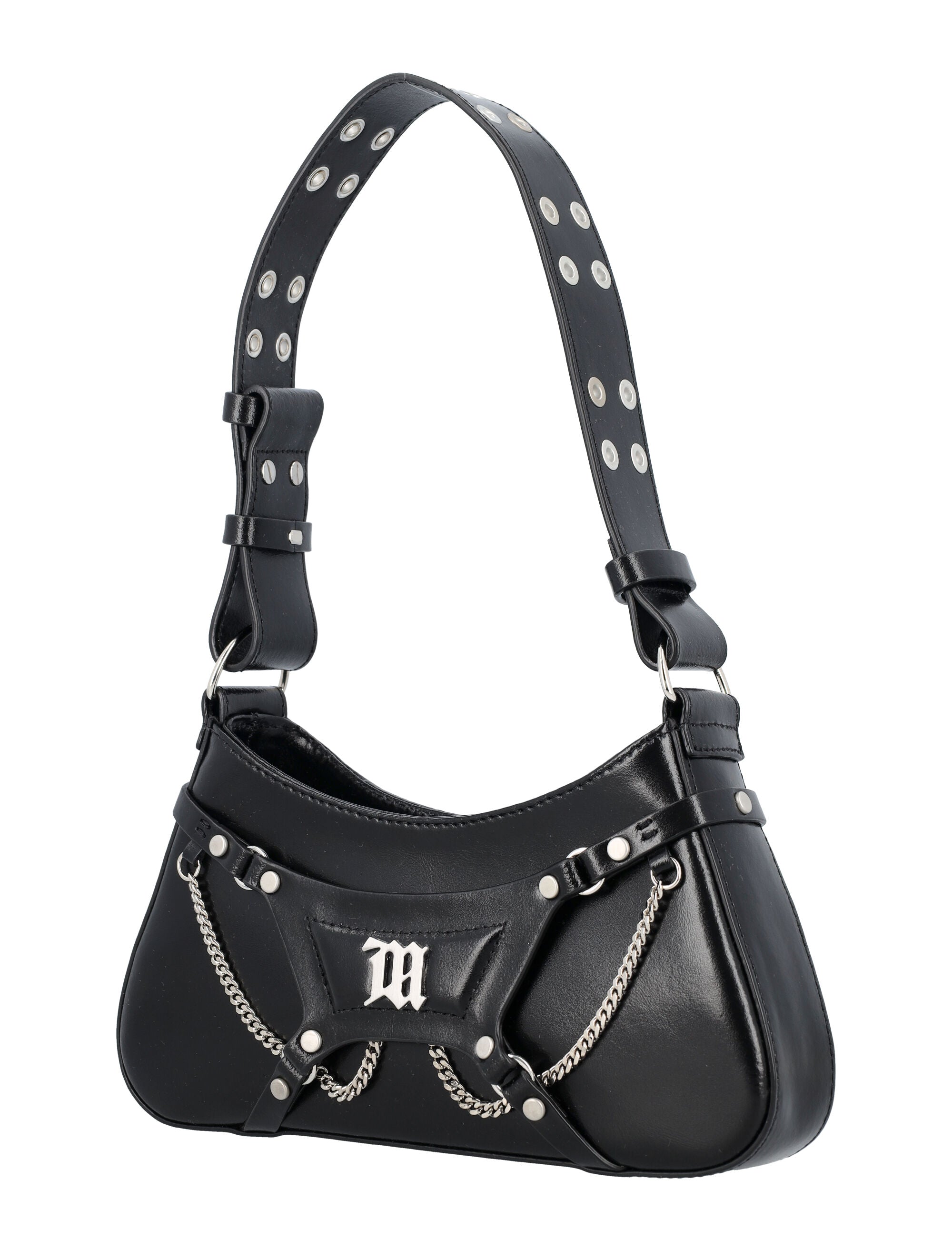 LEATHER FETISH SHOULDER BAG