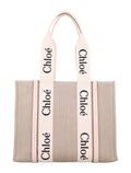 LINEN WOODY TOTE BAG