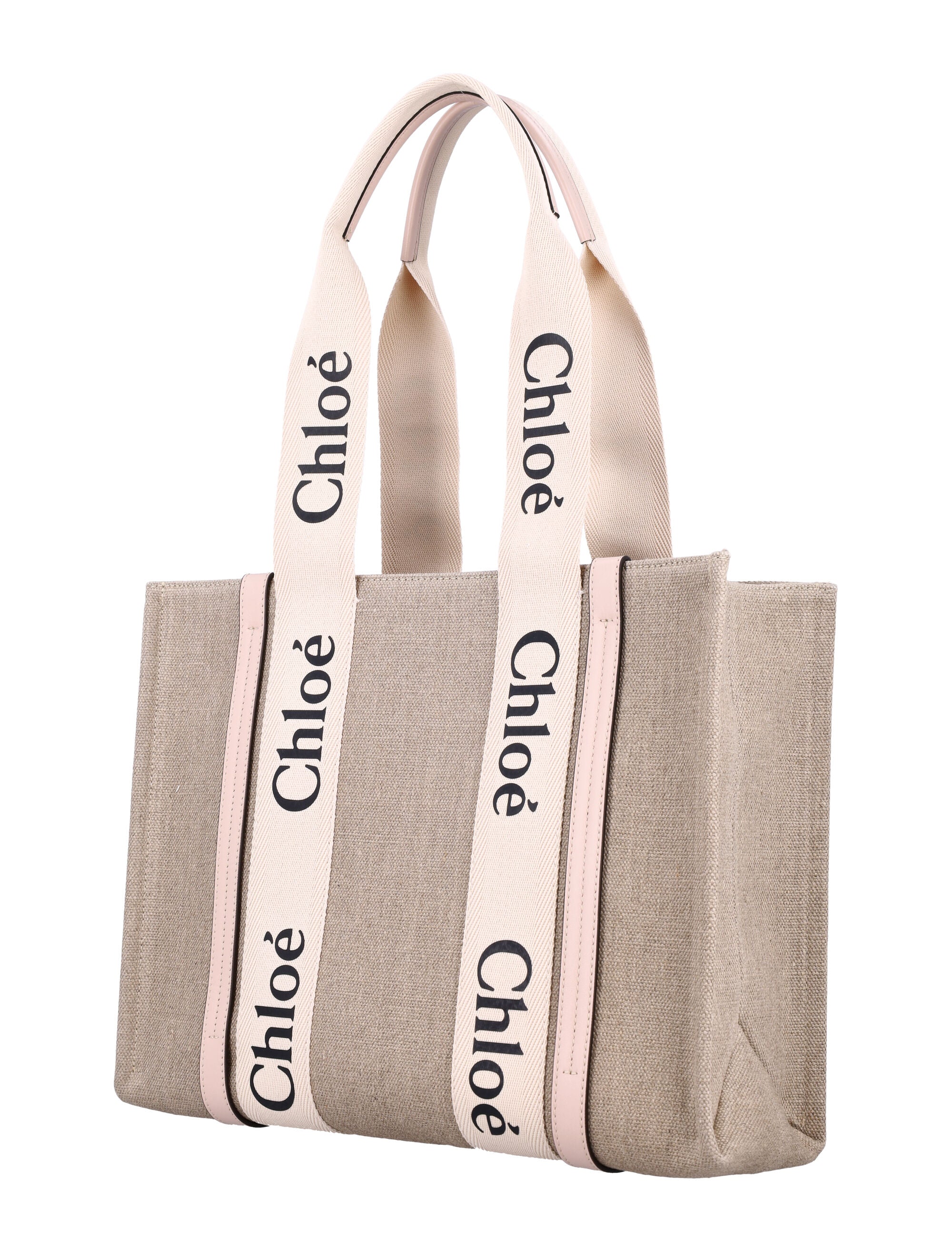LINEN WOODY TOTE BAG