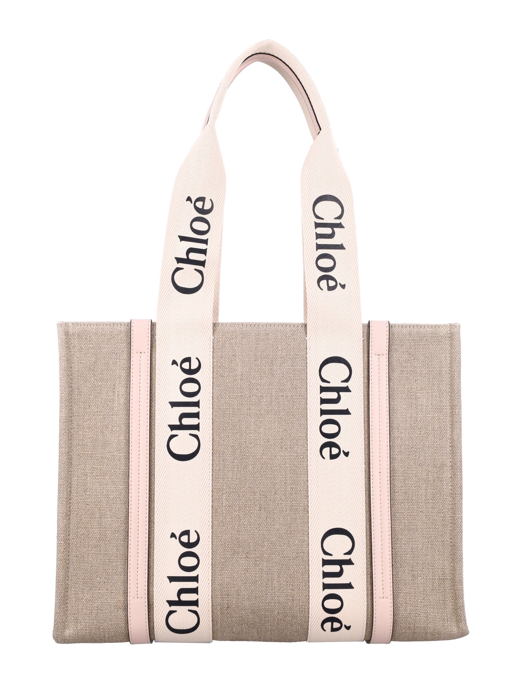 LINEN WOODY TOTE BAG