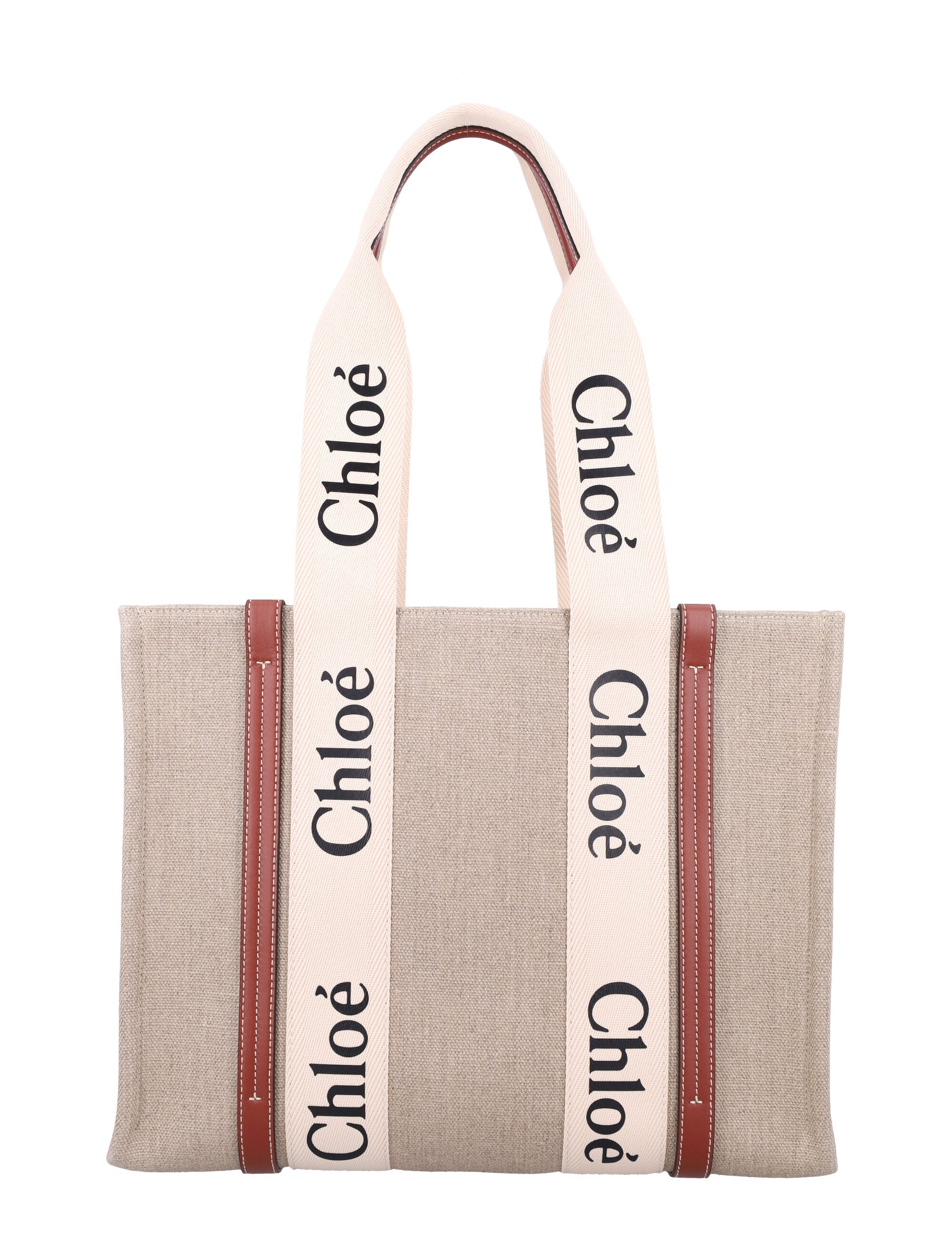 LINEN WOODY TOTE BAG