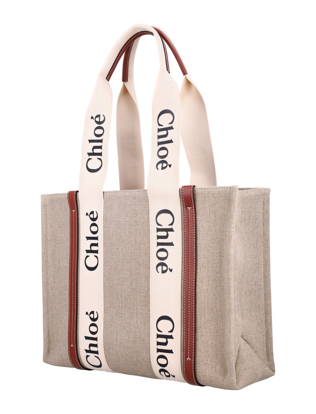 LINEN WOODY TOTE BAG