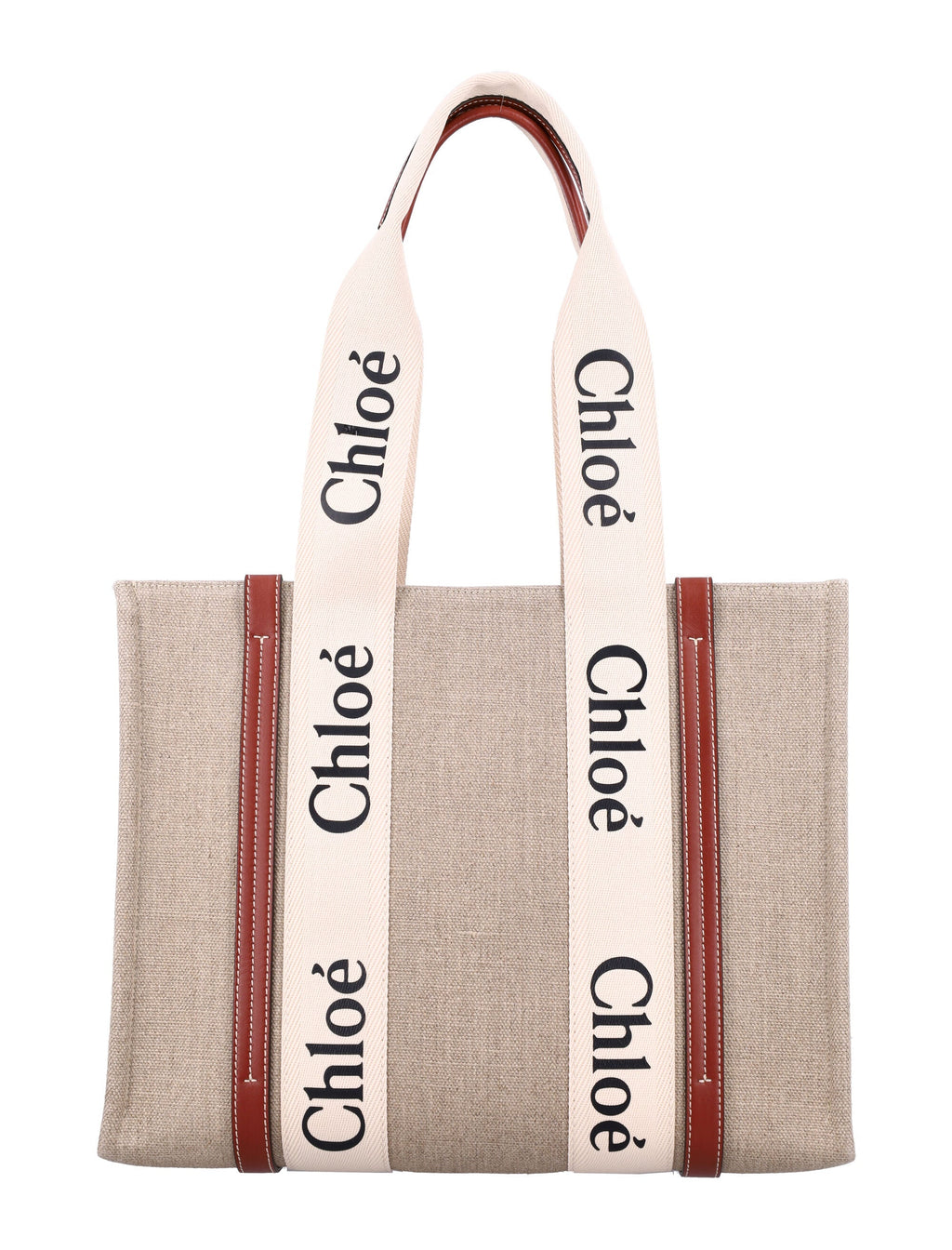 LINEN WOODY TOTE BAG