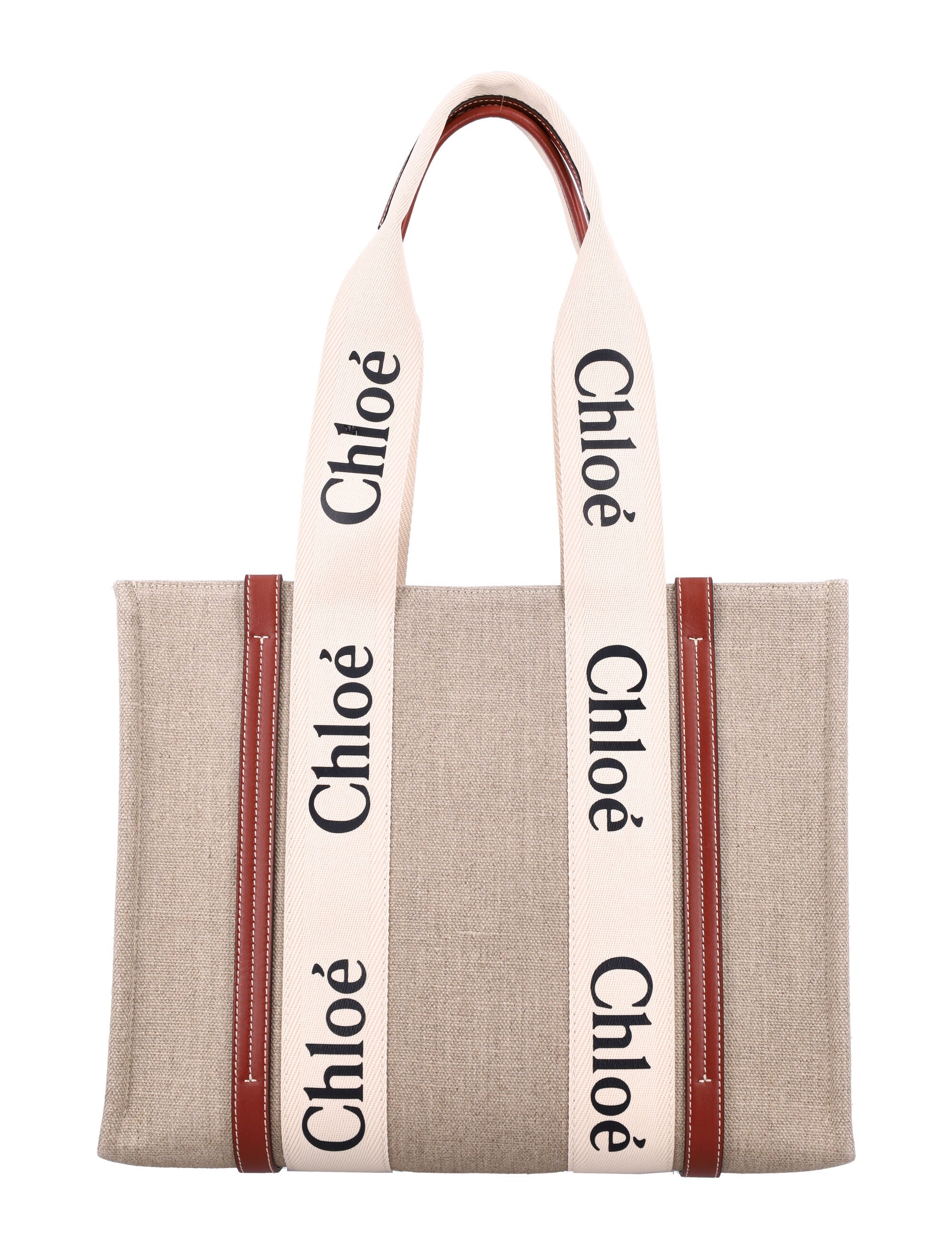 LINEN WOODY TOTE BAG