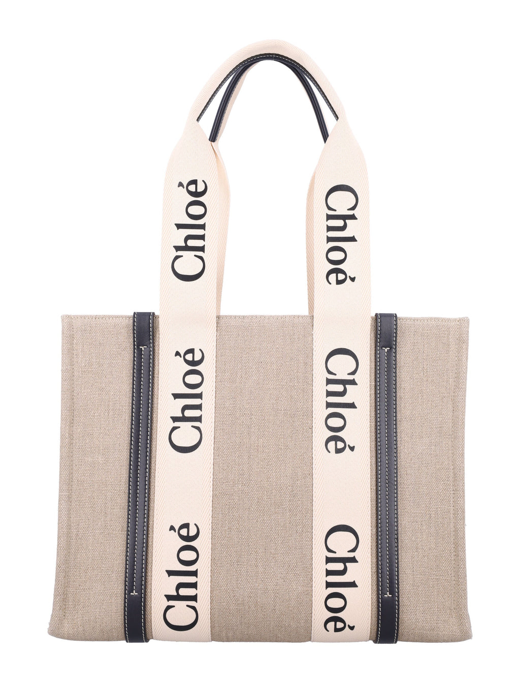 LINEN WOODY TOTE BAG