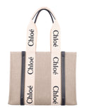 LINEN WOODY TOTE BAG