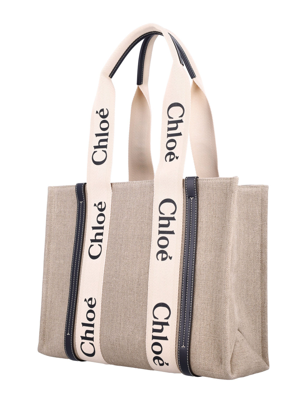 LINEN WOODY TOTE BAG