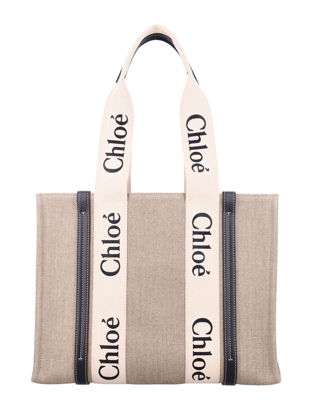 LINEN WOODY TOTE BAG