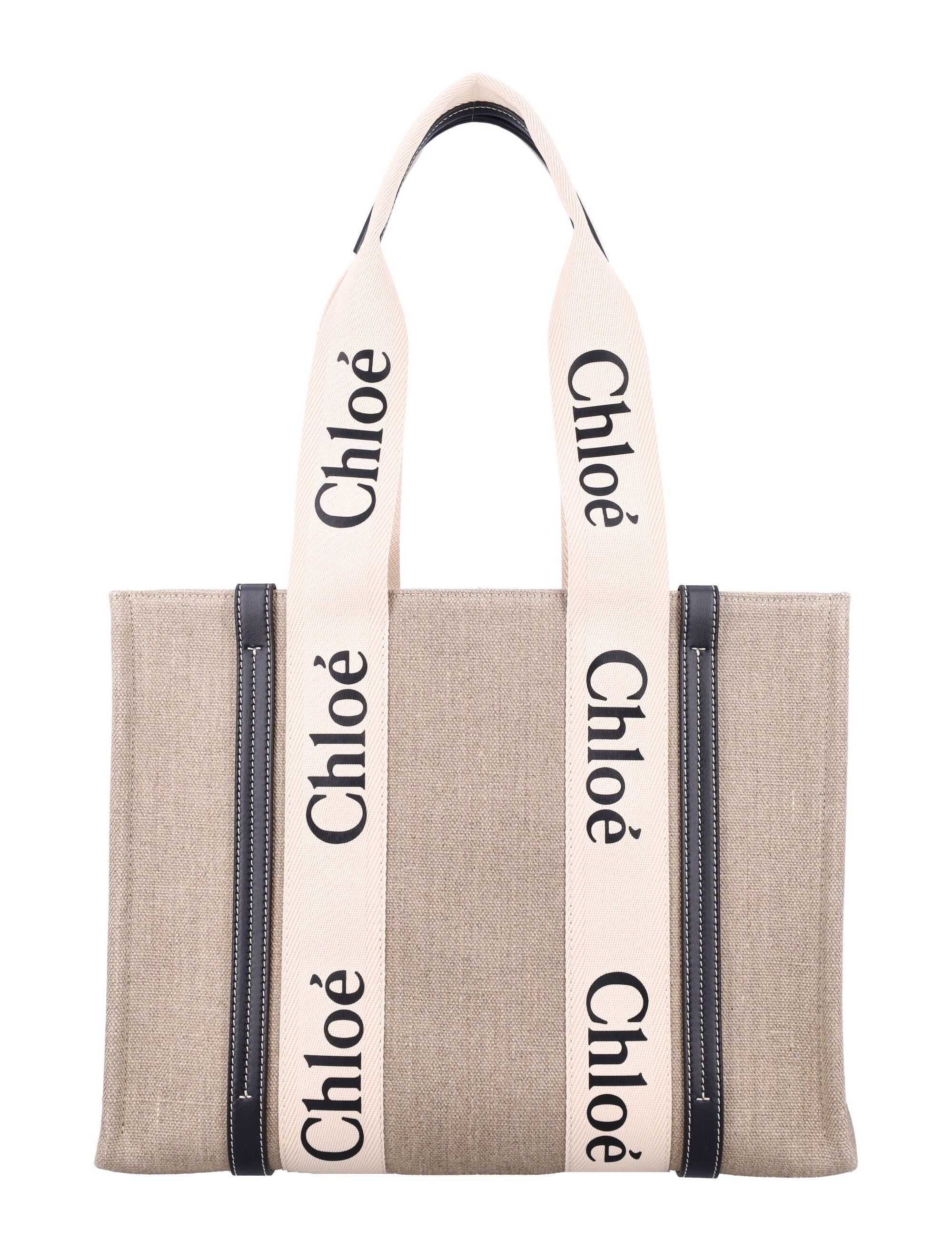 LINEN WOODY TOTE BAG