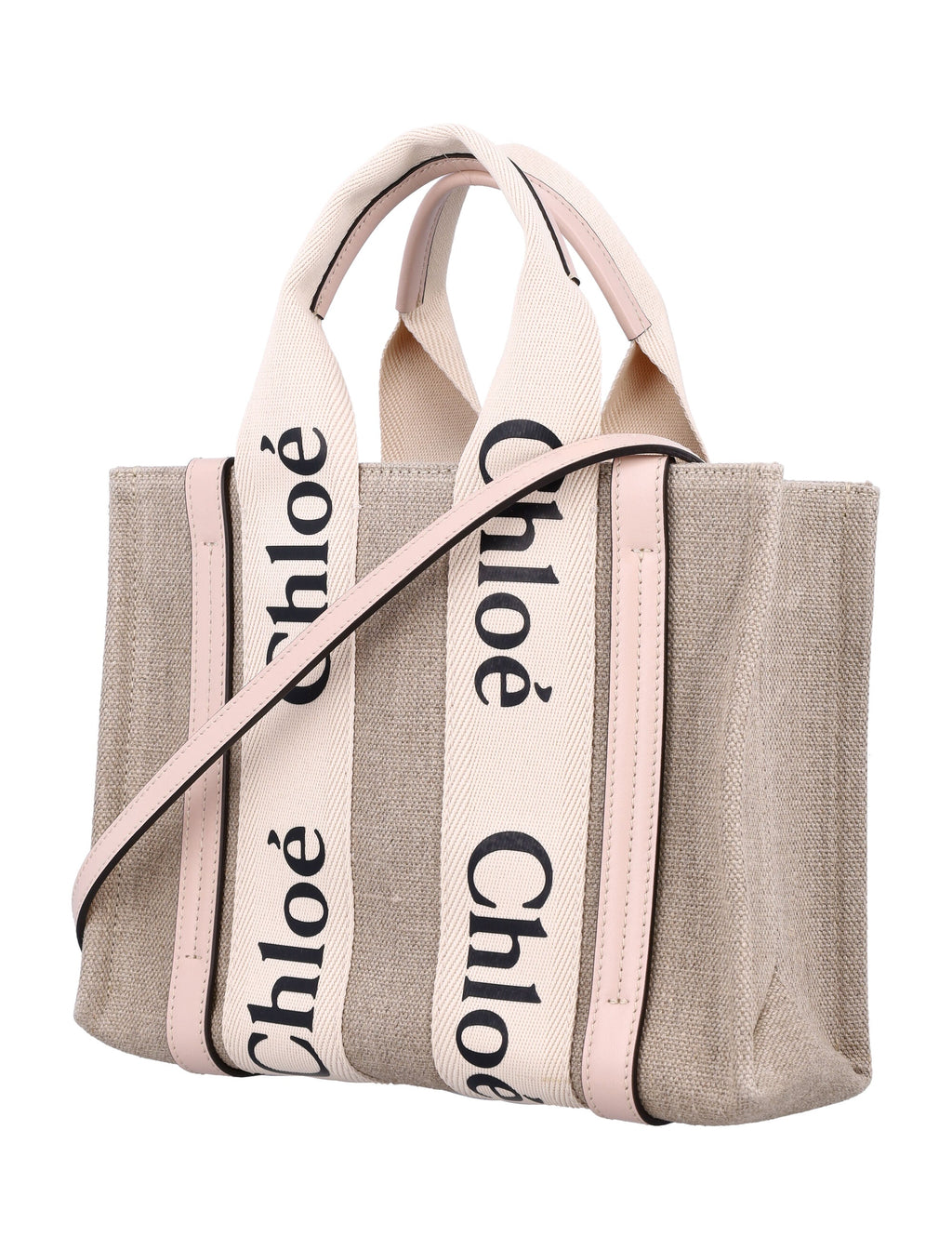 LINEN WOODY MEDIUM TOTE BAG