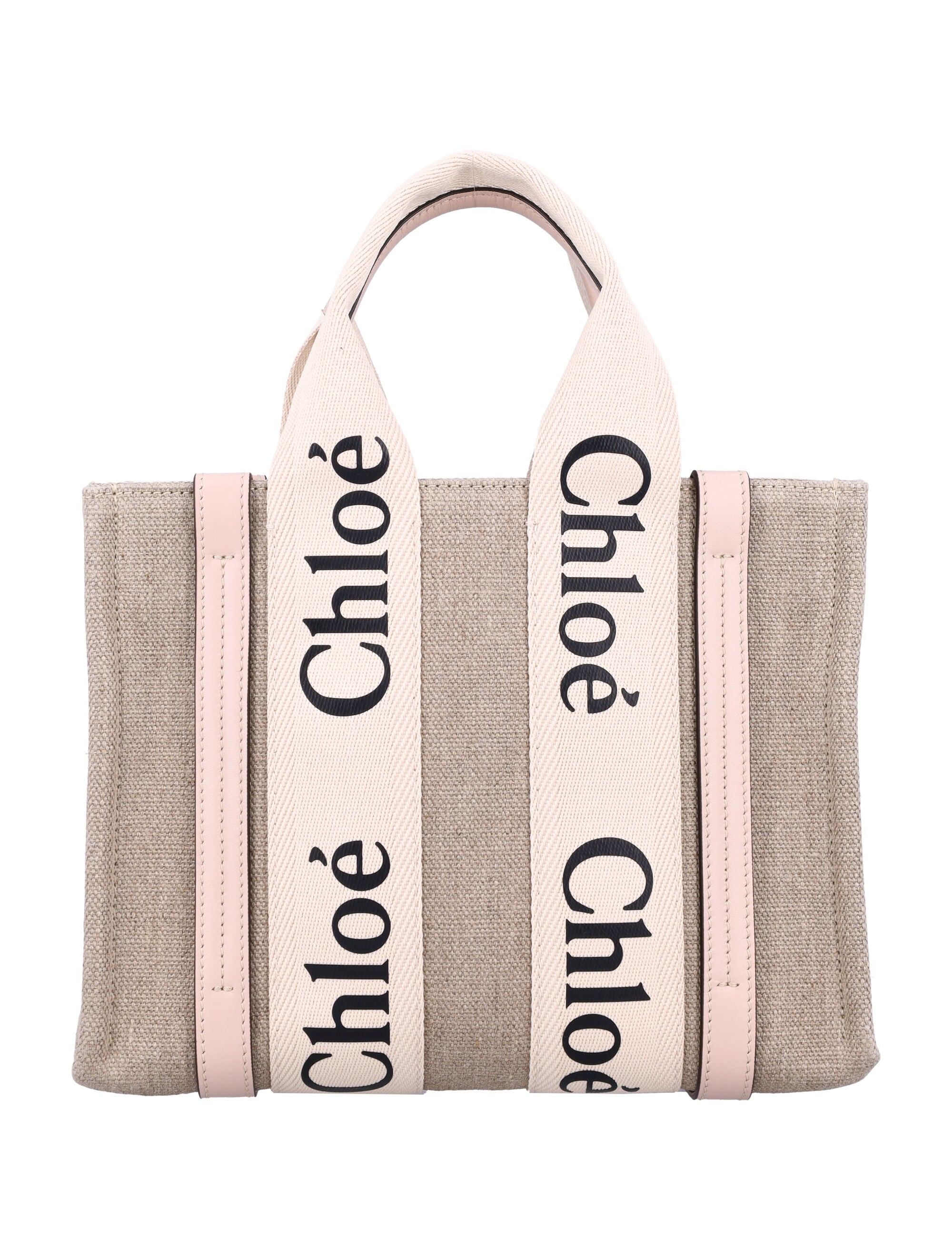 LINEN WOODY MEDIUM TOTE BAG