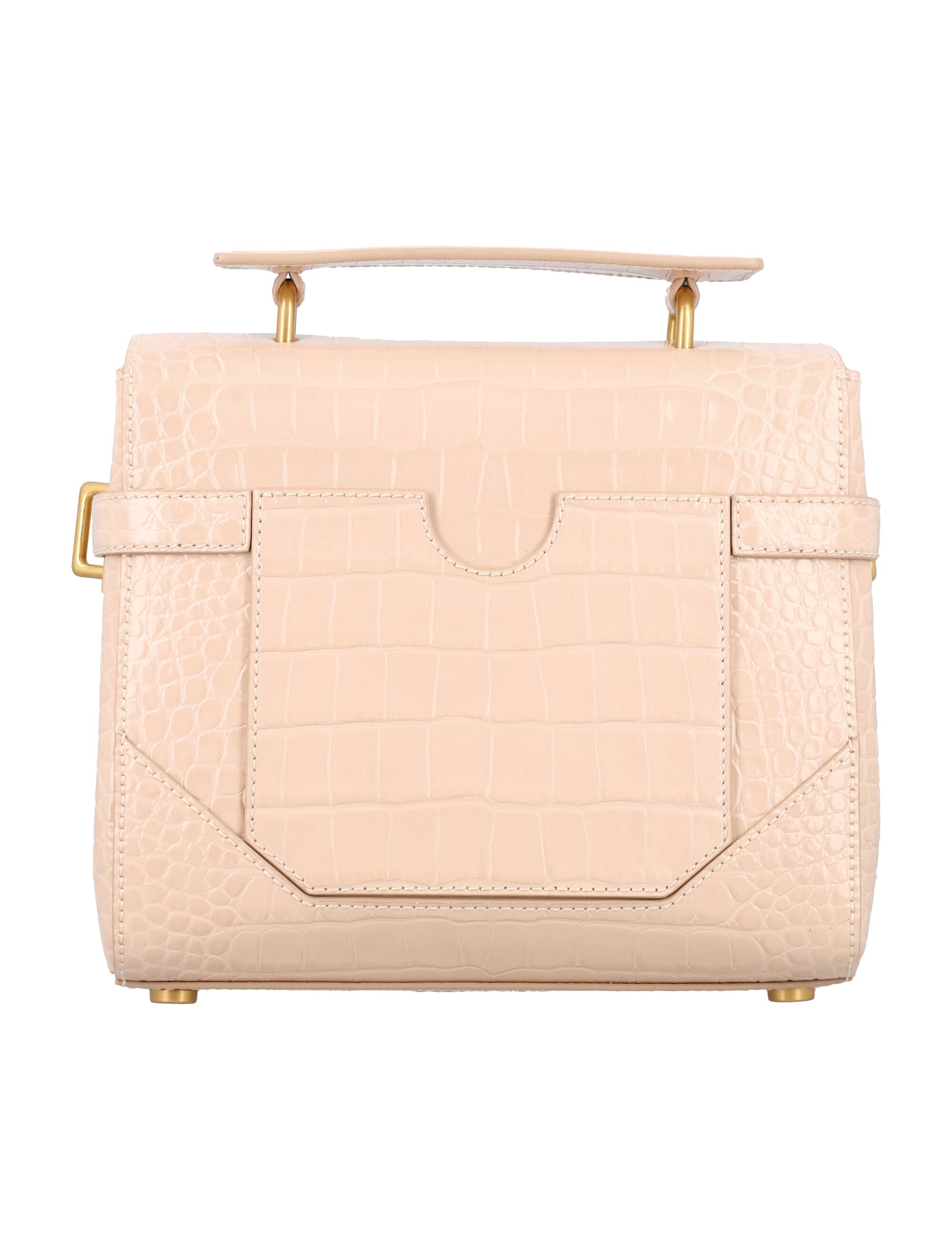 B-BUZZ 23 CROCCO-EMBOSSED LEATHER BAG