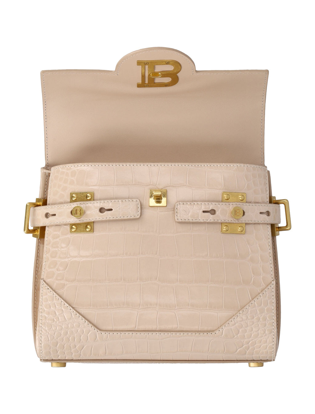 B-BUZZ 23 CROCCO-EMBOSSED LEATHER BAG