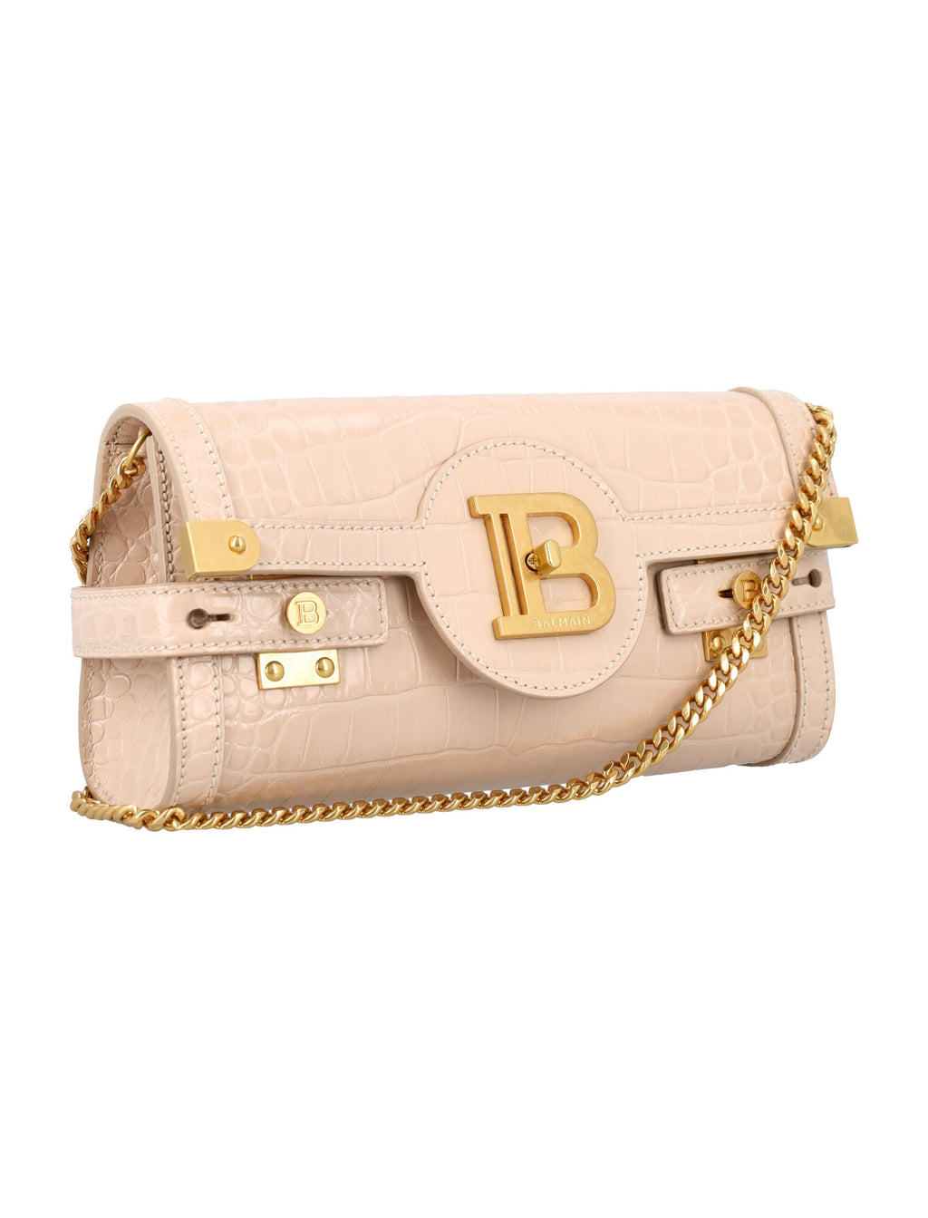 B-BUZZ 23 CROC-EMBOSSED LEATHER CLUTCH