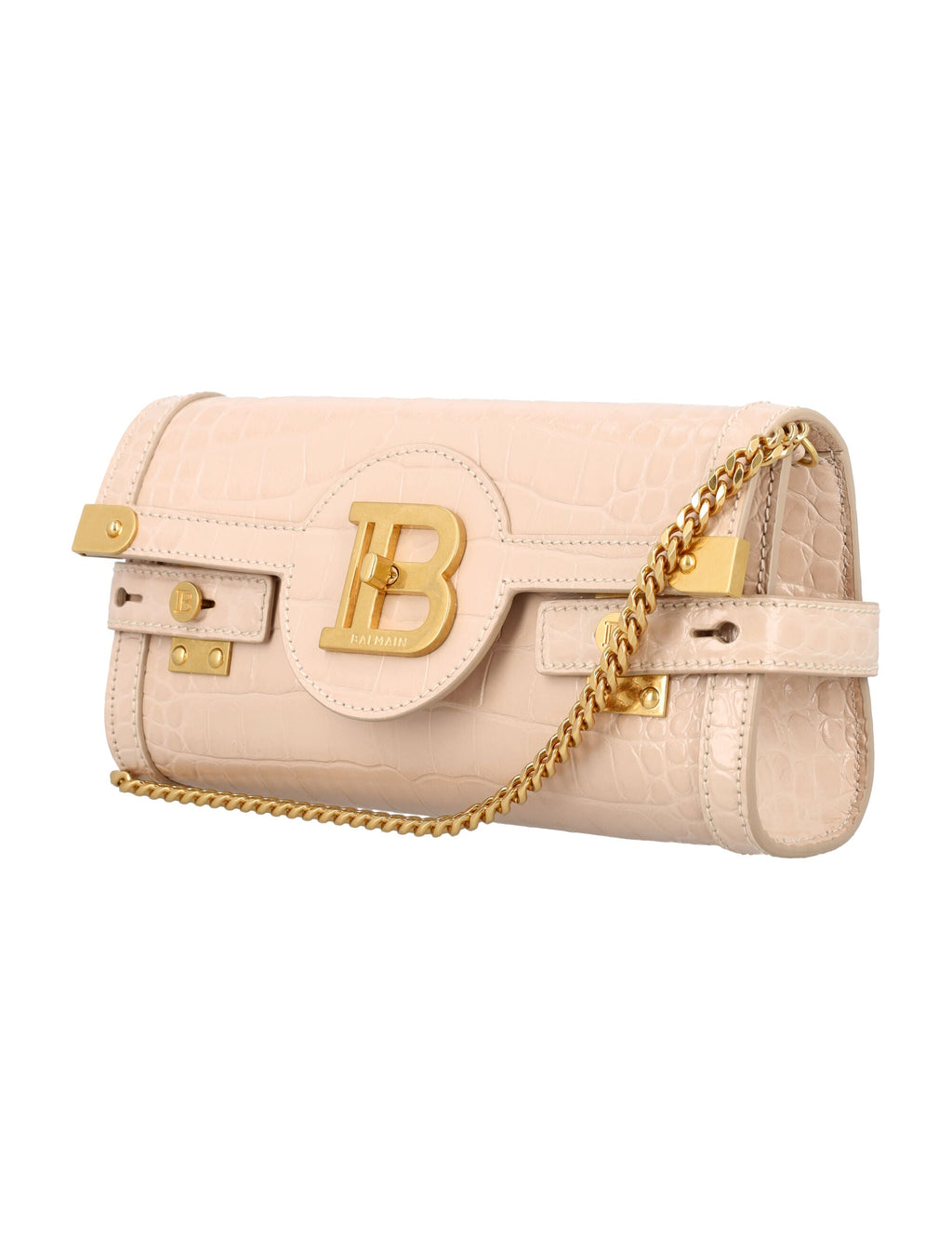 B-BUZZ 23 CROC-EMBOSSED LEATHER CLUTCH