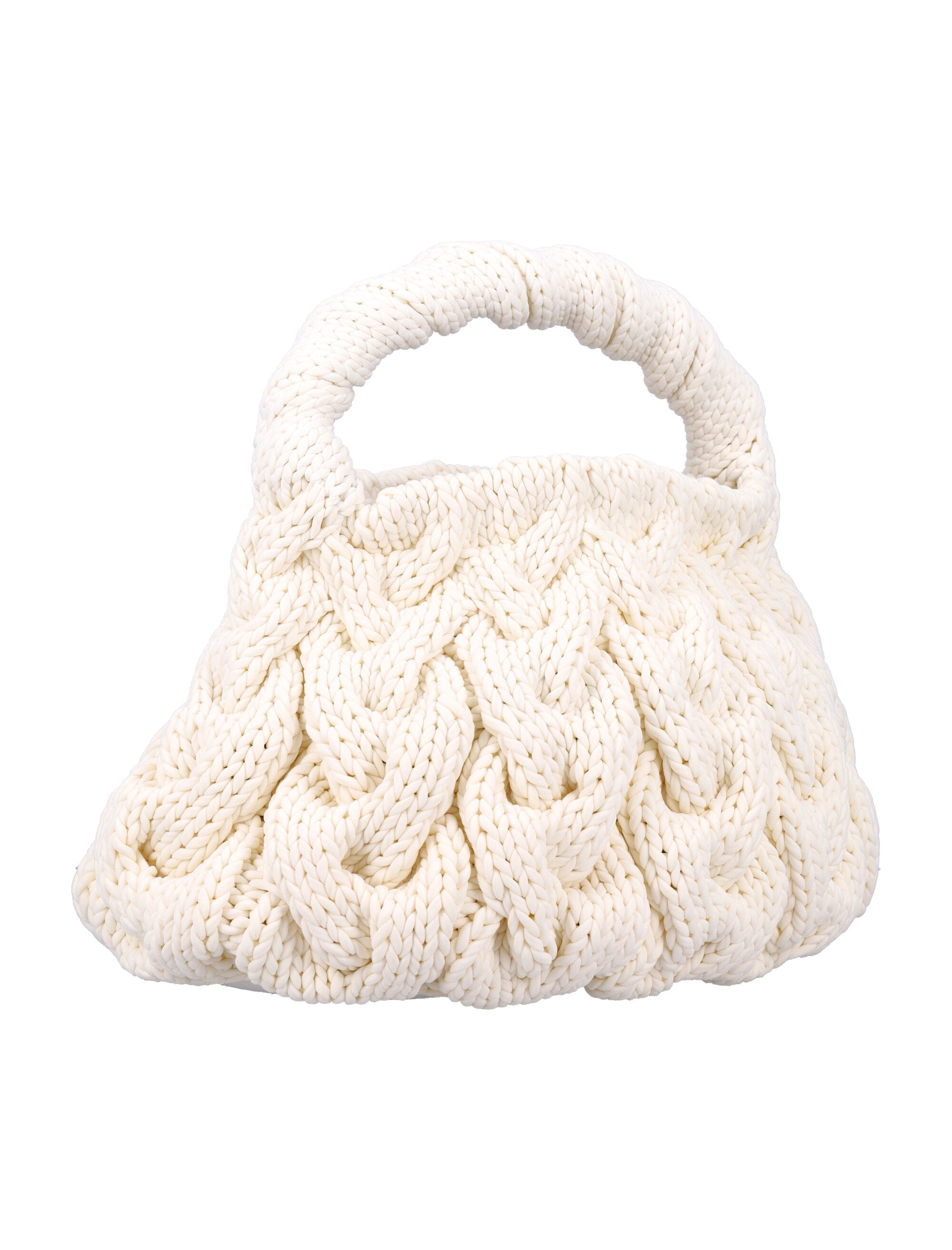 CABLE KNIT BAG