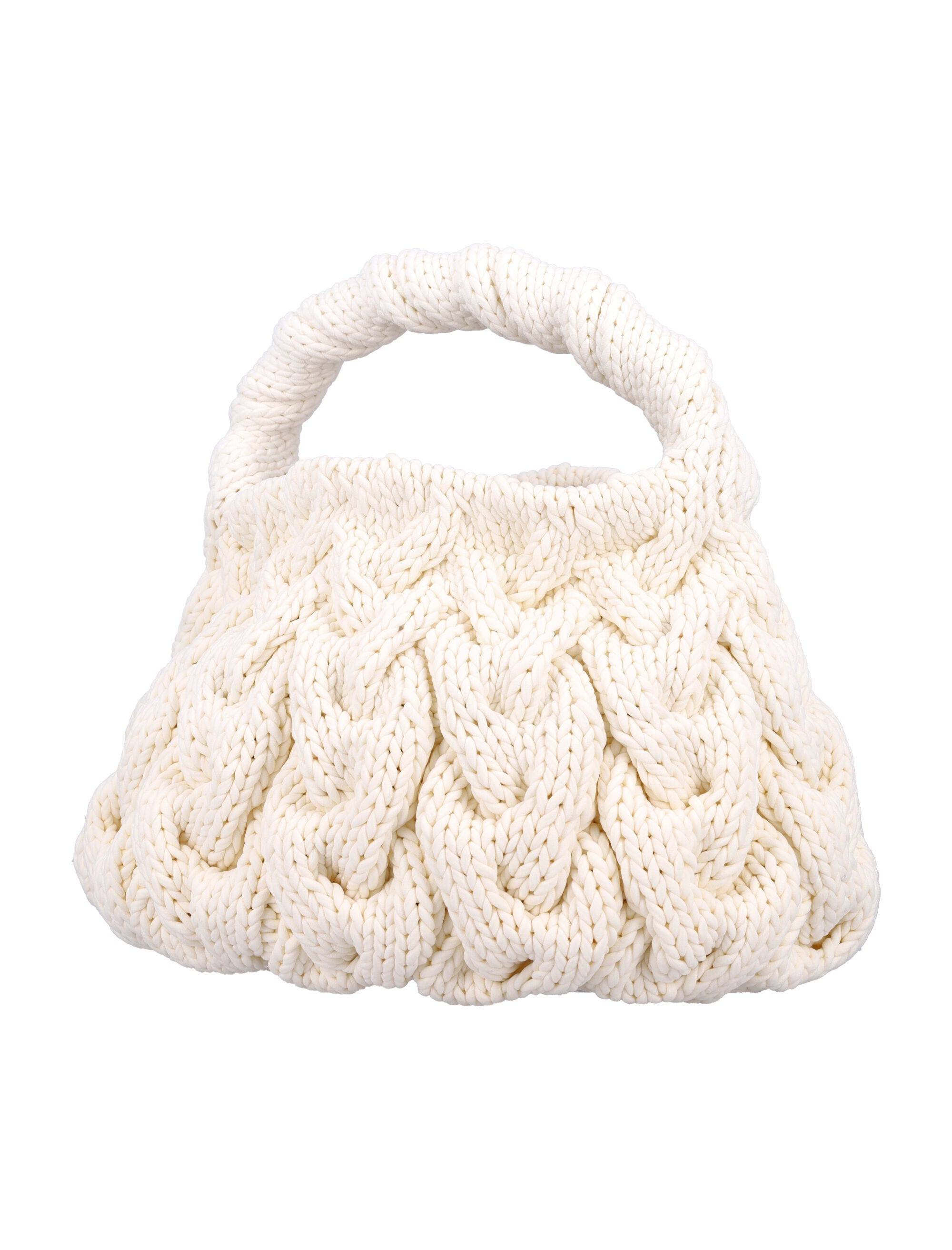 CABLE KNIT BAG