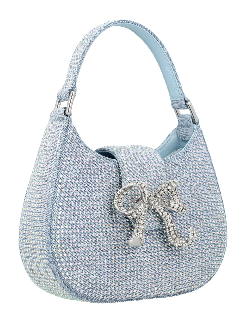Rhinestone Crescent Micro Bag