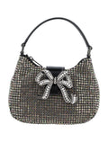 Rhinestone Crescent Micro Bag