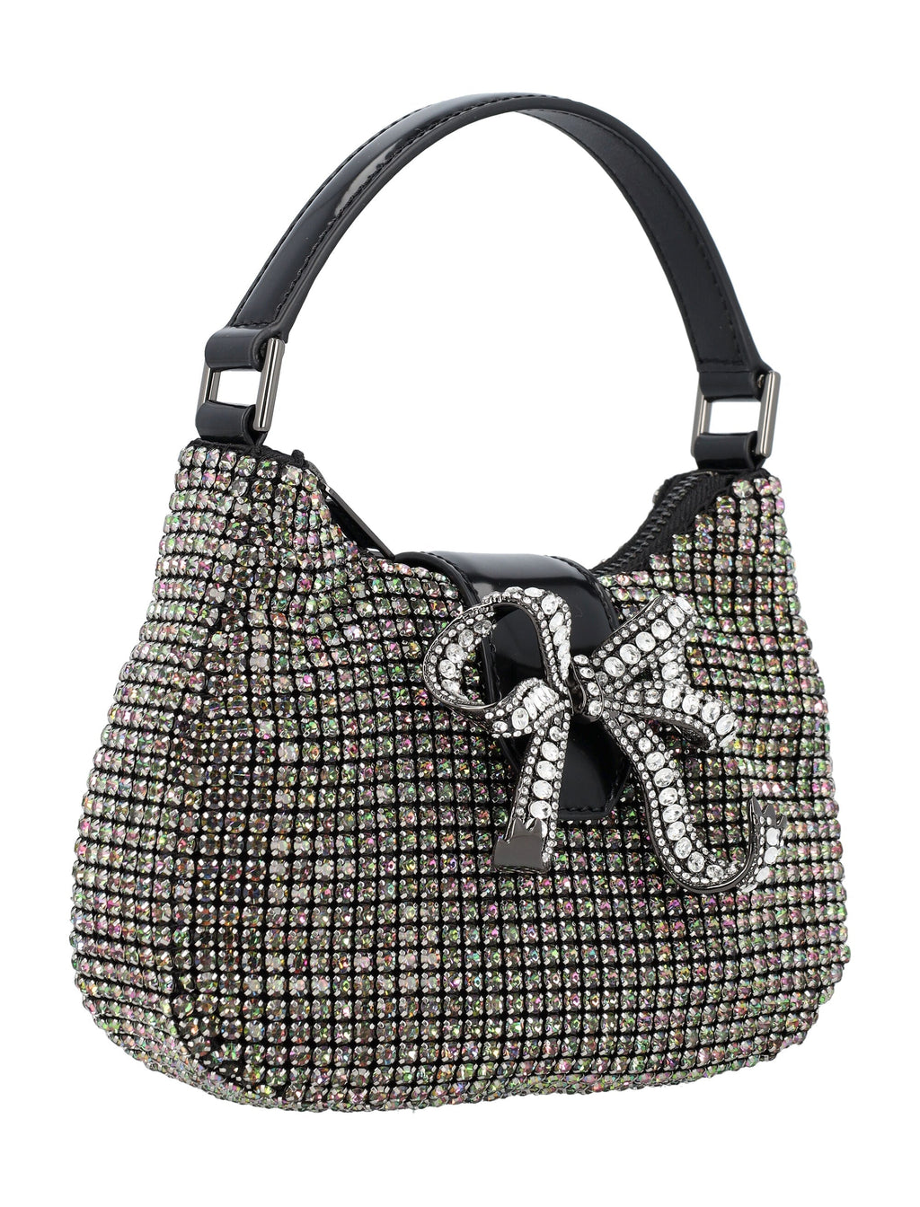 Rhinestone Crescent Micro Bag