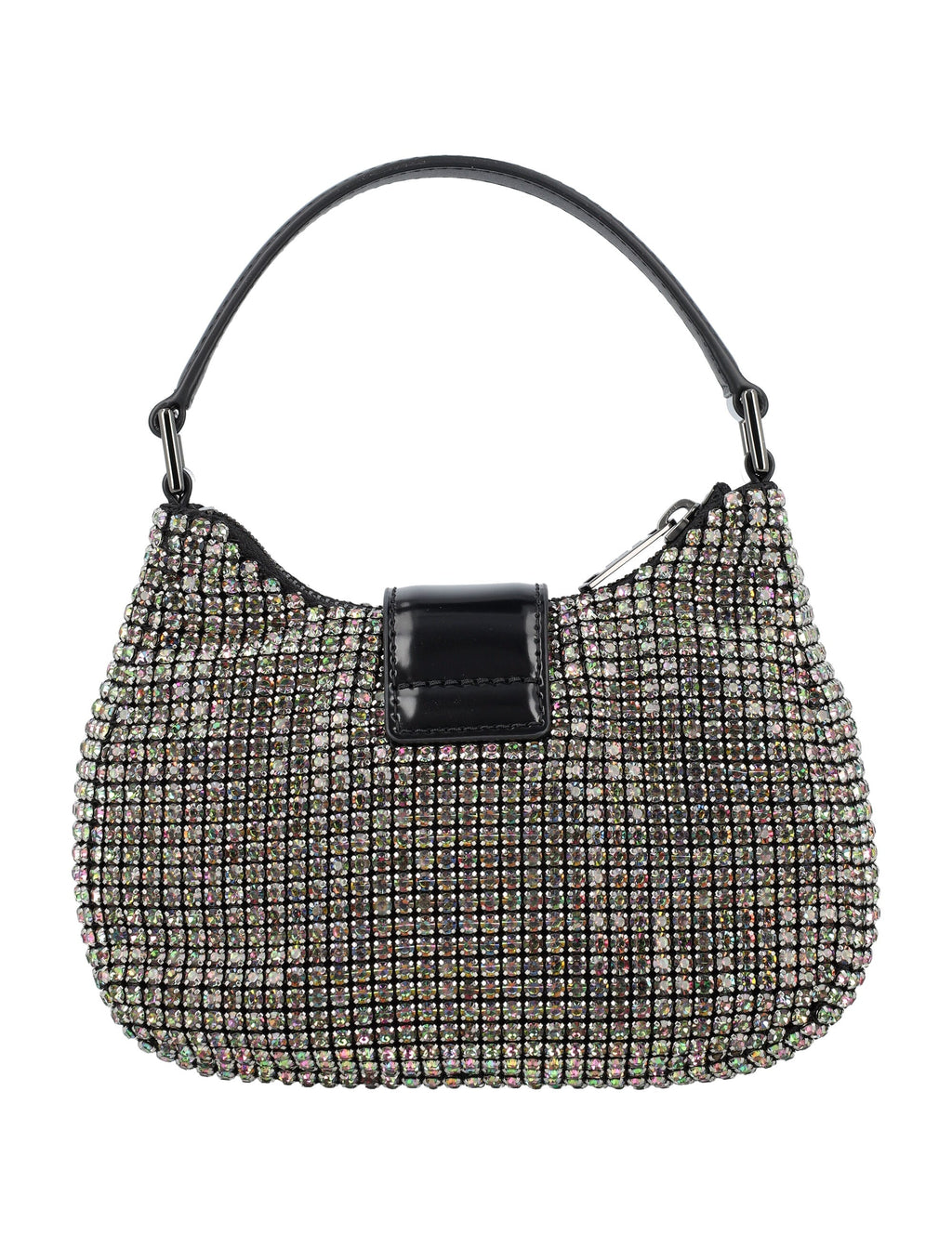 Rhinestone Crescent Micro Bag